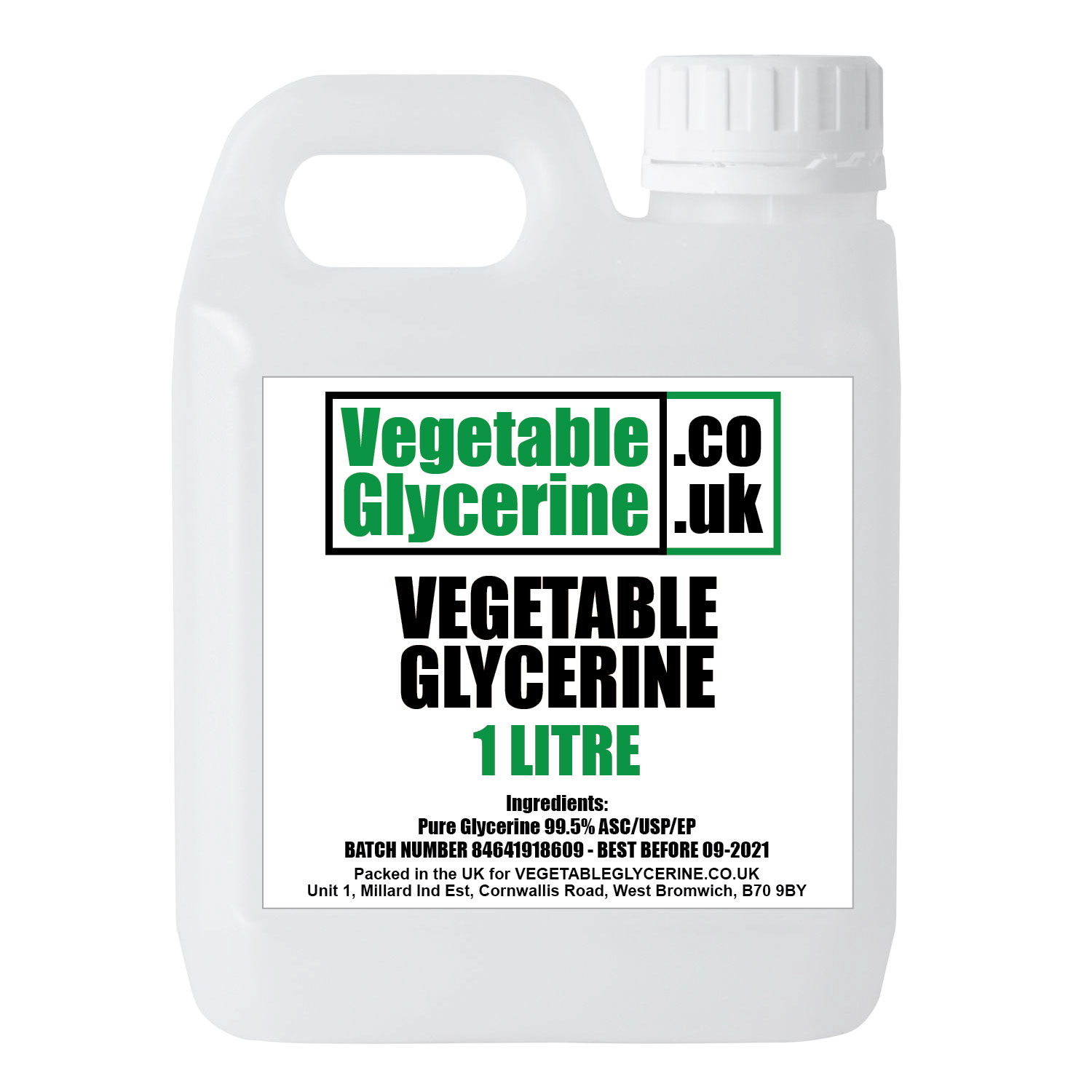 1 Litre Vegetable Glycerine 